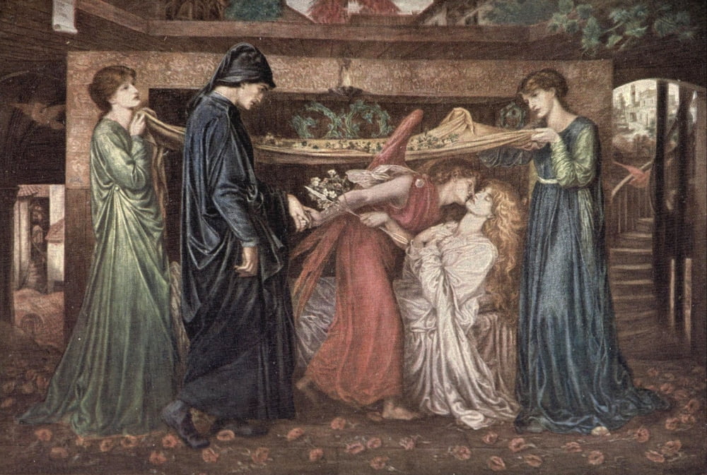 Dantes Dream Rossetti 1908 Canvas Art - Dante Gabriel Rossetti (18 x 24)
