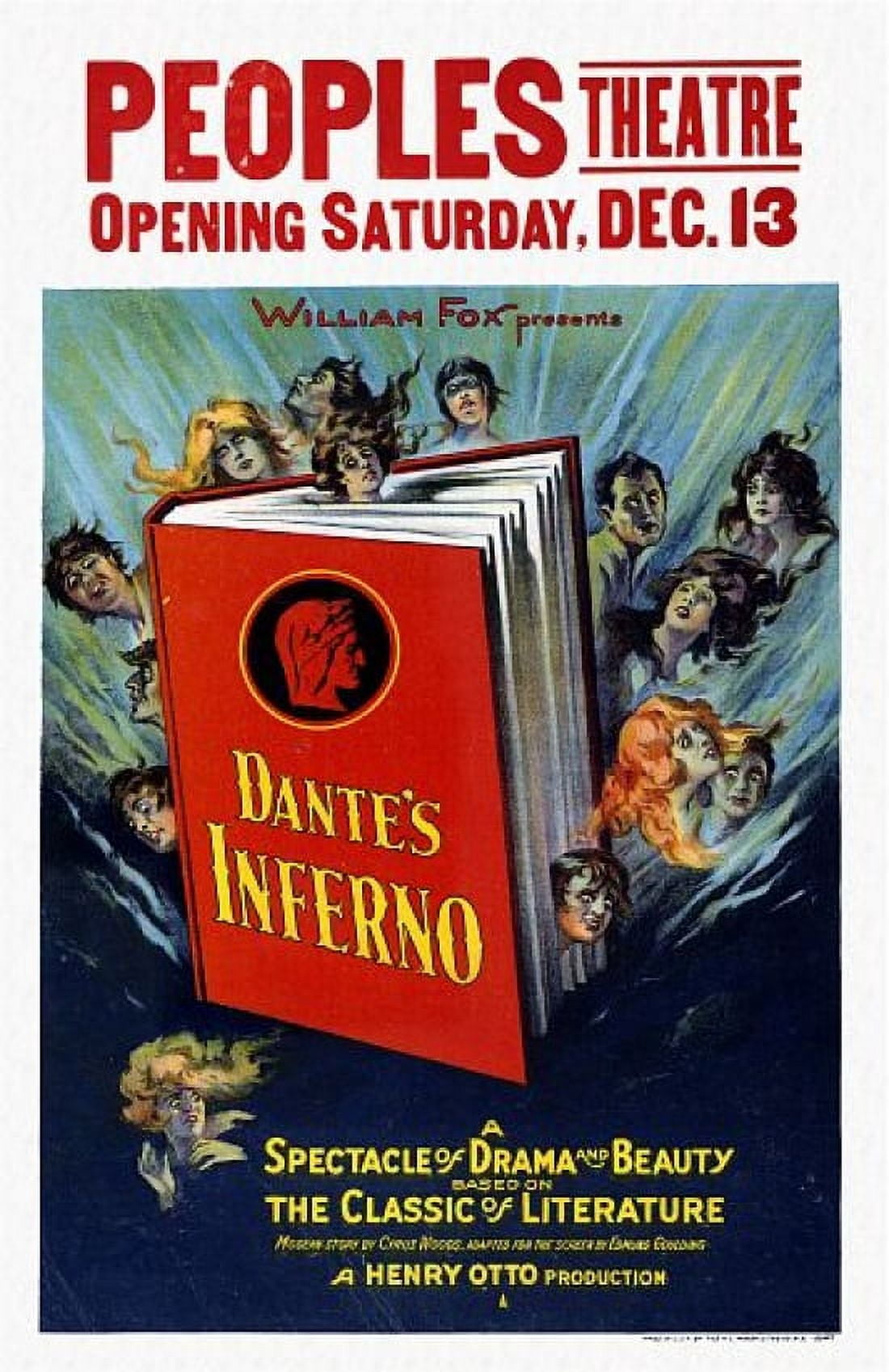 Dantes Inferno Henry Otto Movie Canvas Art - (18 x 24)