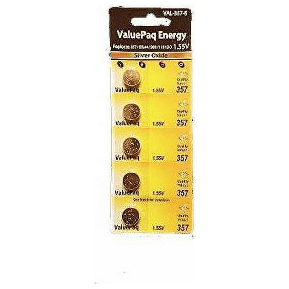 Dantona 5 Pack Battery replacement VAL-364-5 for SR60, D364, 364BP, 363, 1175SO