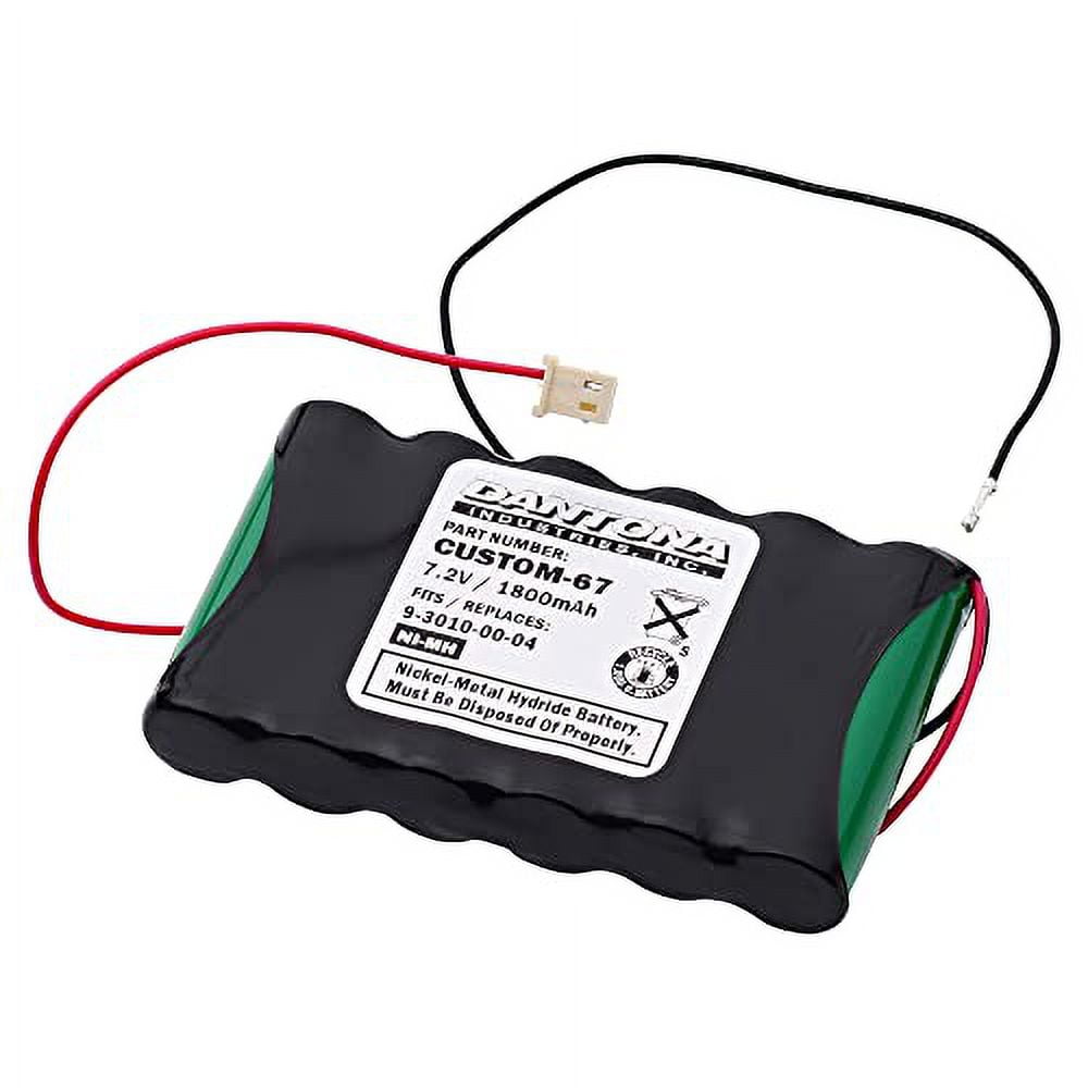 Dantona CUSTOM-67 Replacement 7.2V 1800mAh Battery Pack - Compatible ...