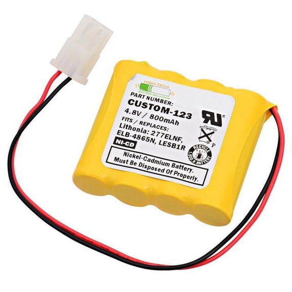 Lithonia ELB4865N Replacement Battery - CUSTOM-123
