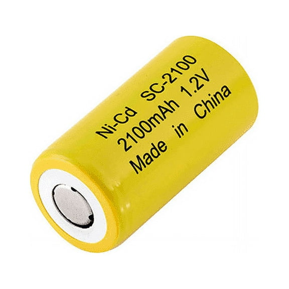 Dantona NiCd Extended Capacity Rechargeable Sub C Cell w/ Flat Top SC-2100