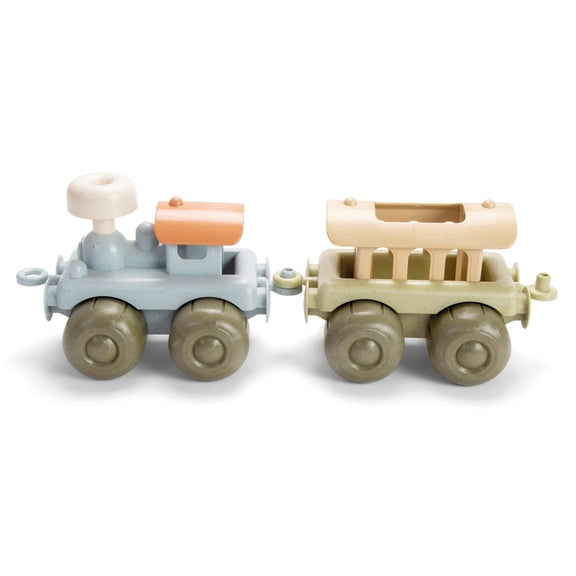 Dantoy: BIO Train Set W/ 2 Linking Toy Train Cars