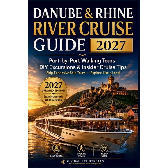Danube & Rhine River Cruise Guide 2027: Port-by-Port Walking Tours, DIY Shore Excursions, Hidden Gems, Money-Saving Tips, (Paperback)