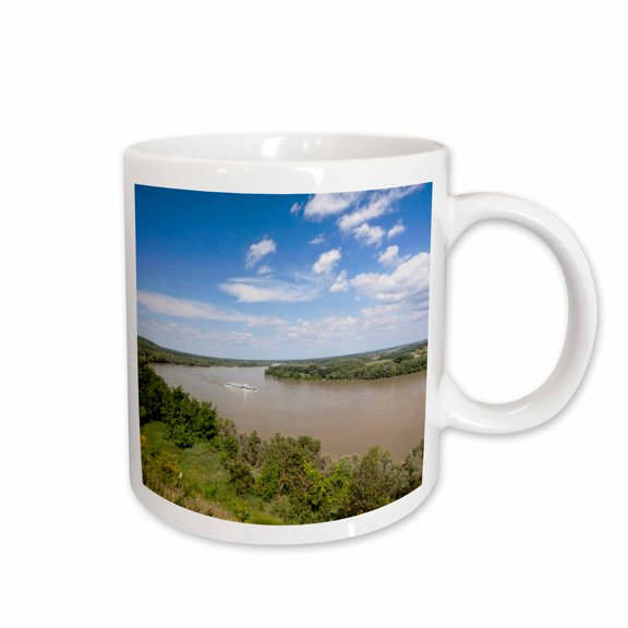 3drose, Danube River, Dunaszekcsoe, Plains, Hungary - Eu13 Mzw0348 - Martin Zwick, 11oz Mug