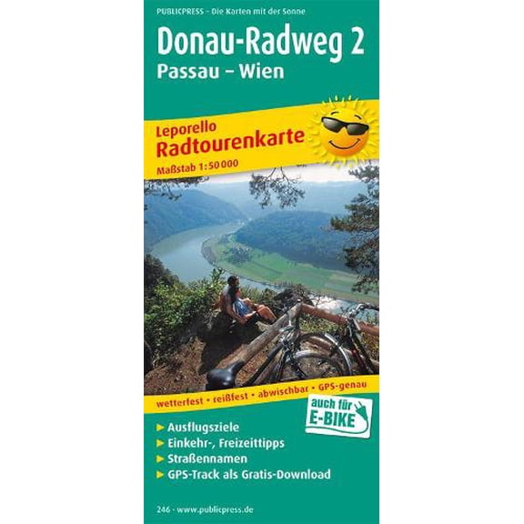 Freytag-Berndt Danube-Cycle Path 2, Passau - Vienna (Paperback)