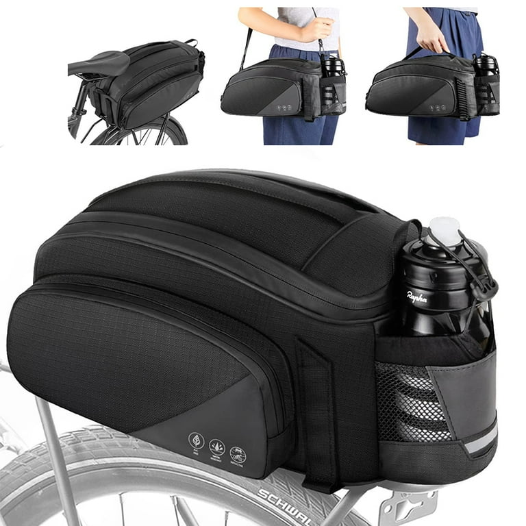 Danuosie Bike Rear Rack Bag 12L Waterproof Reflective Bicycle