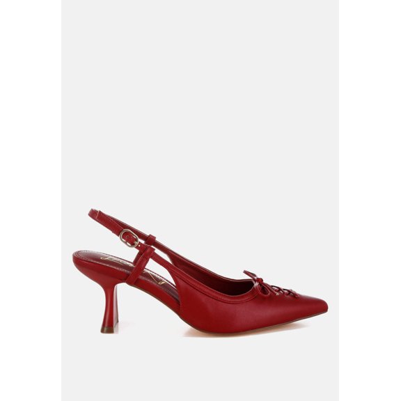 Danvers Kitten Heel Pointy Slingbacks