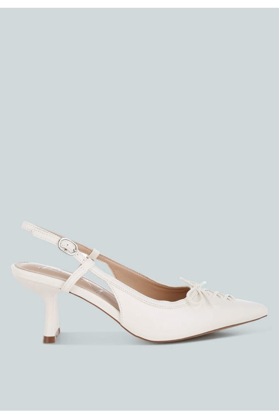 Danvers Kitten Heel Pointy Slingbacks