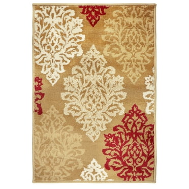Danvers Oversized Scrolling Damask Medallion Indoor Area Rug - 2' x 3', Brown