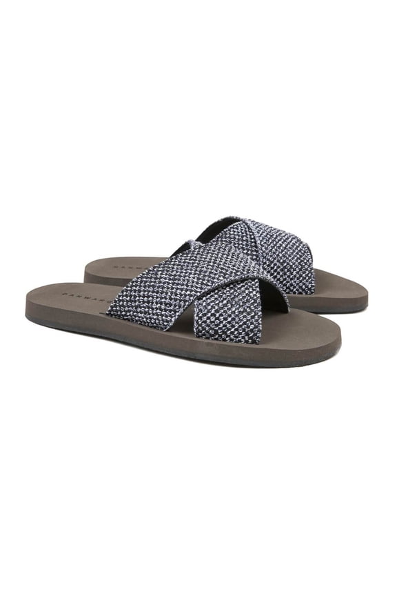 Men's Criss-Cross Slide w/ Micro Bottom 9 Navy