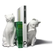 Danya B 3.5" White Resin Bookends
