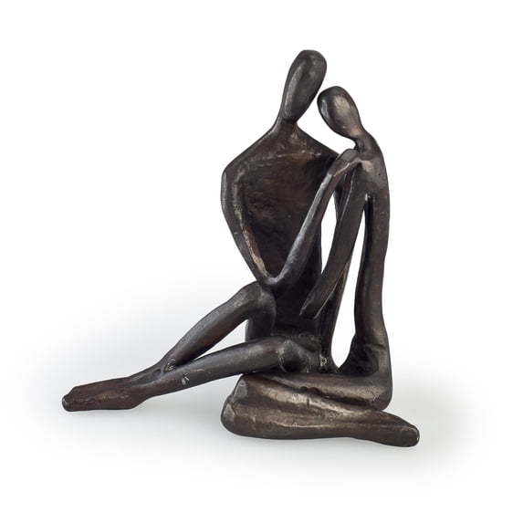 Danya B 4 in Tall Small Cast Bronze Couple Embracing Sculpture