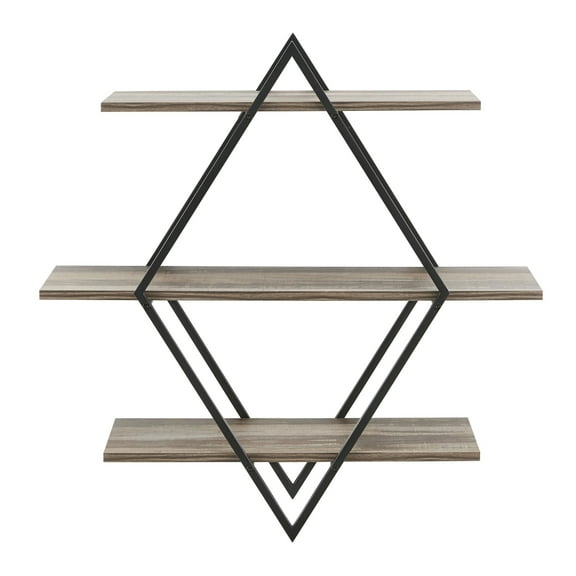Danya B. Antigua Crossed Double Diamond Shelf Unit