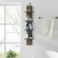 thumbnail image 1 of Danya B. Arica Utility Column 4-Tier Spine Wall Shelves - Hickory, 1 of 16