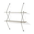 thumbnail image 1 of Danya B Contemporary Two Level Shelving System, 1 of 8