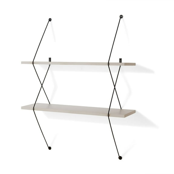 Danya B Contemporary Two Level Shelving System