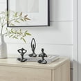 thumbnail image 1 of Danya B. Dark Brown Cast Iron Female Peaceful Yoga Figures Decorative Metal Tabletop Sculptures Set of 3 Poses, 1 of 9