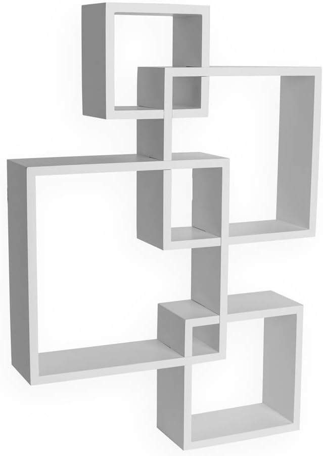 Danya B. Decorative Wall Mount Floating Intersecting Cube Accent Wall