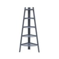 thumbnail image 1 of Danya B. Five Tier Corner Ladder Display Bookshelf - Gray Finish, 1 of 4