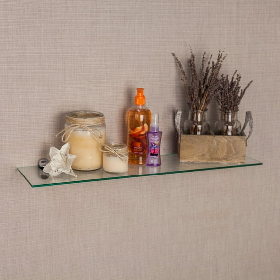 Danya B Glass Floating Shelf