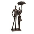 thumbnail image 1 of Danya B Loving Couple Under Umbrella Bronze Sculpture, 1 of 2