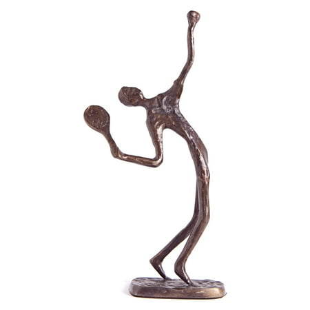 Danya B Male Tennis Player Serving Sculpture