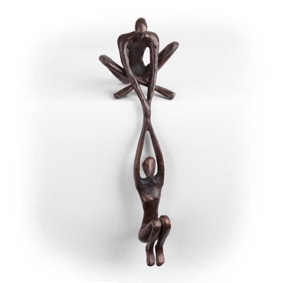 Danya B. Man Lifting Woman from Ledge Sculpture