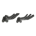 thumbnail image 1 of Danya B. "Palms Up" Dark Brown Cast Iron Wall Mount Hook Set (Set of 2), 1 of 11