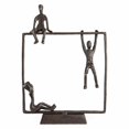 thumbnail image 1 of DanyaB ZD15352 Playful Kids On Frame Bronze Sculpture, 1 of 1