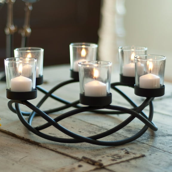Danya B Round Waves Candleholder