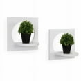 thumbnail image 1 of Danya B. Set of 2 Silhouette Shelves-White, 1 of 5