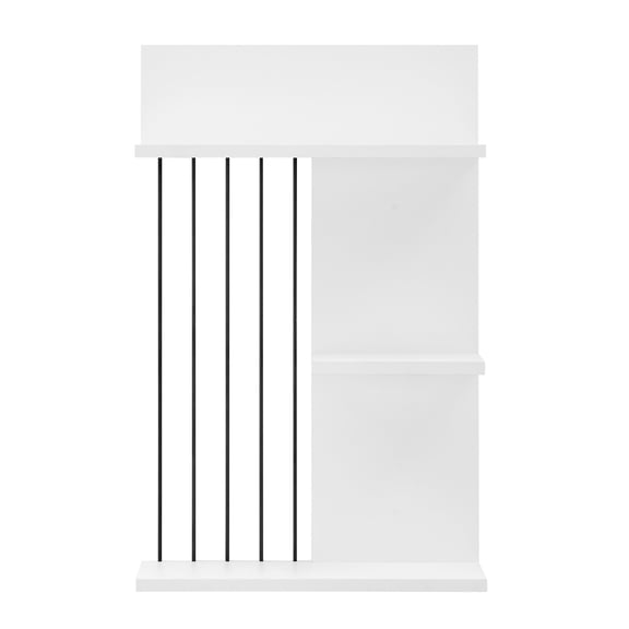 Danya B. Seville Dynamic Utility Ledge Wall Shelf - White