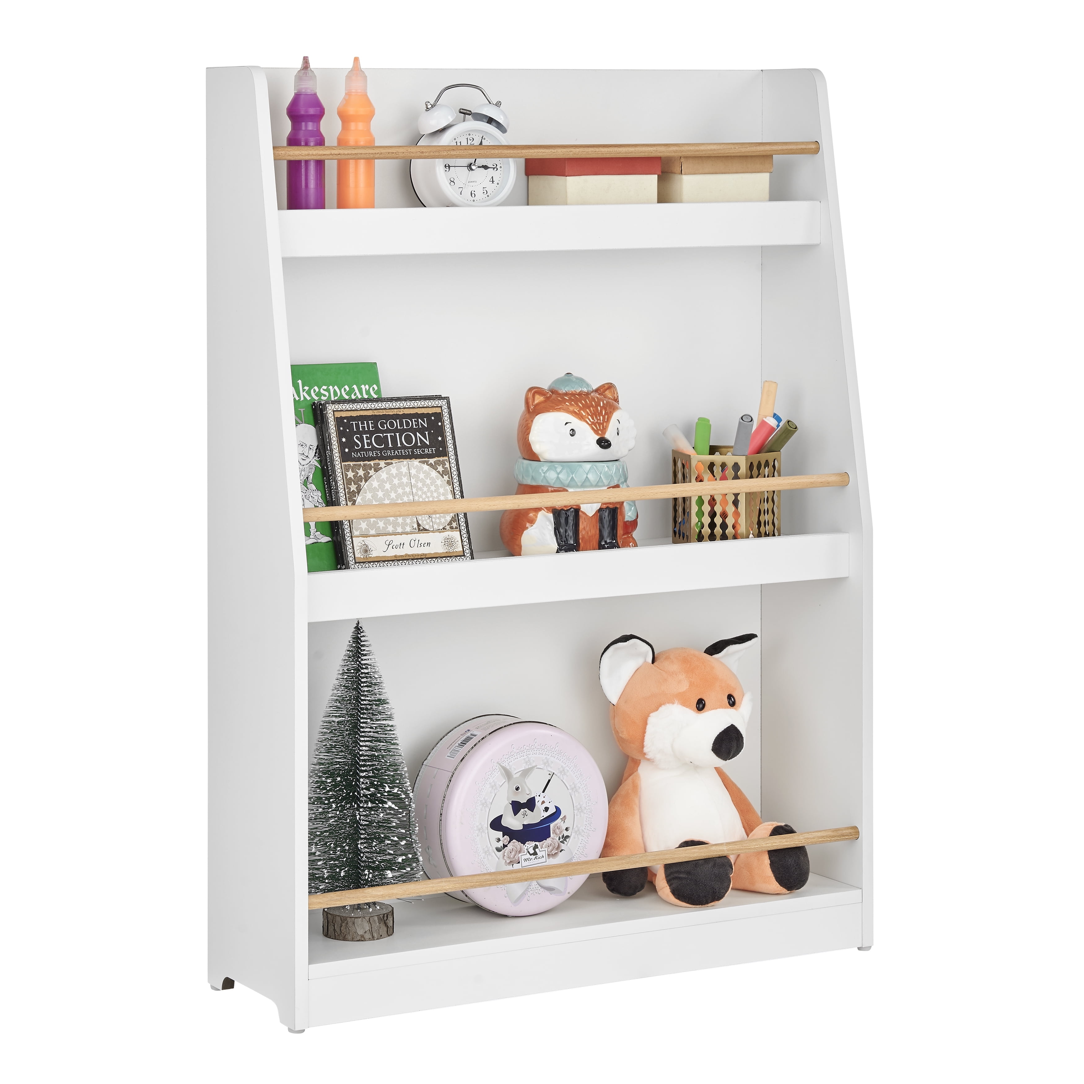 Danya B. Steiner White 3-Tier Kids Book or Magazine Storage ...