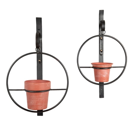 Danya B. Tivoli 2-Piece Metal Hanging Planter Set