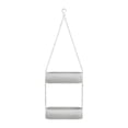 thumbnail image 1 of Danya B. Two-Tier Hanging White Metal Trough Wall Planter, 1 of 11