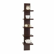 Danya B. Utility Column Spine Wall Shelves - Walnut