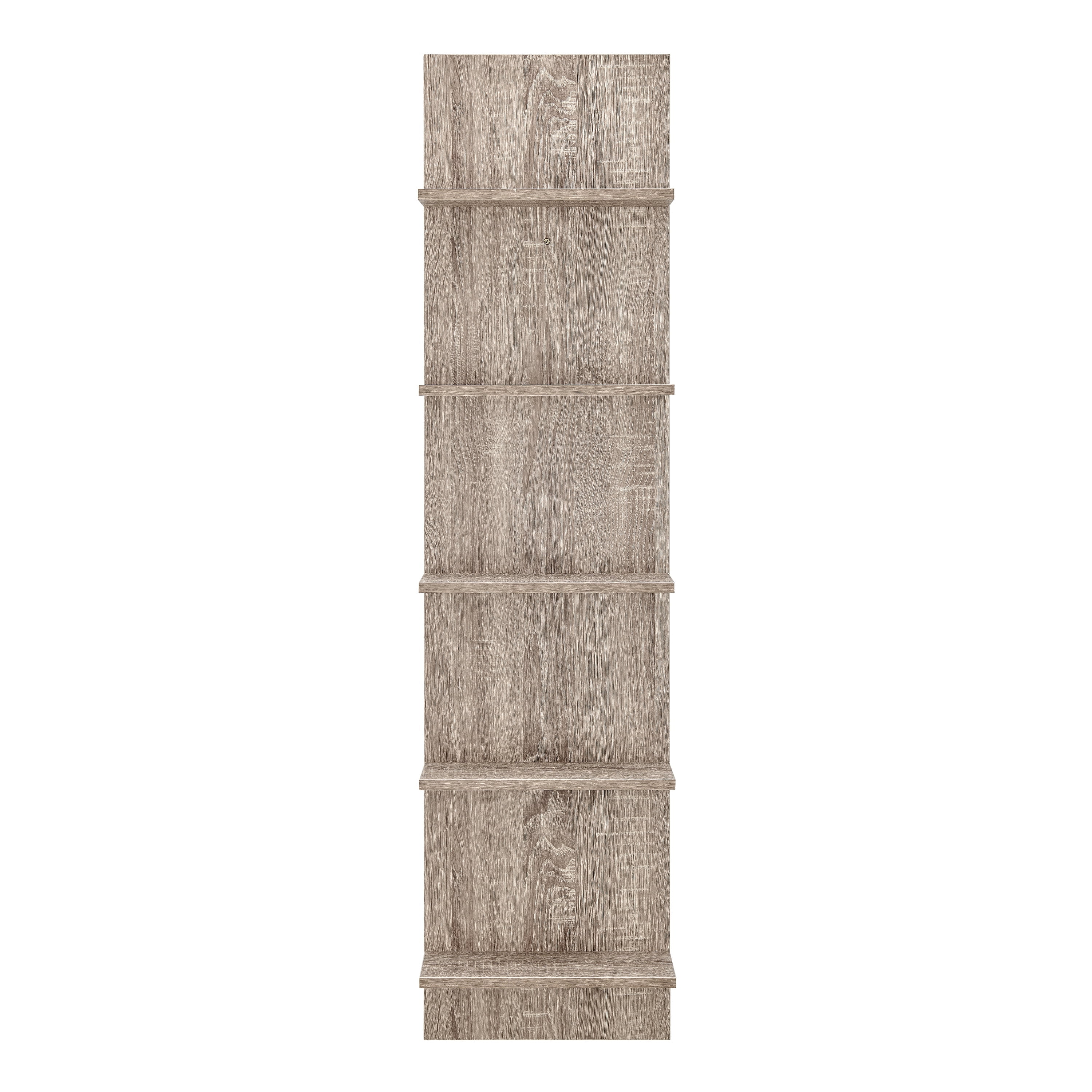 Danya B. Weathered Oak Finish Wide Column Wall Shelf - Walmart.com