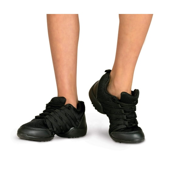 DanzNMotion Jazz Sneakers Womens Style 9880 Black