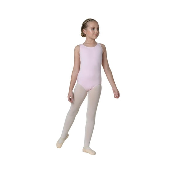 DanzNmotion by Danshuz Girl's Tank Leotard 6X-7 PINK