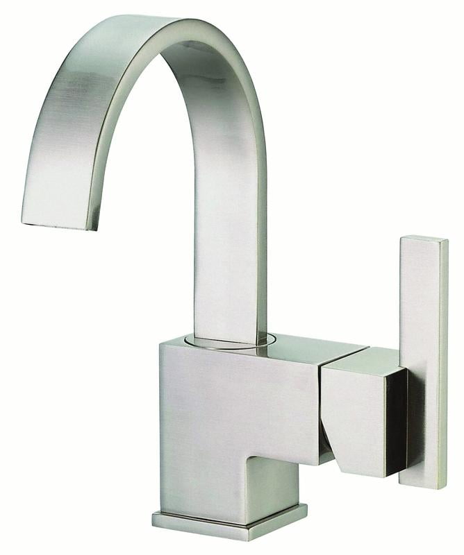 Brushed Nickel Single Handle High-Arc Bathroom Faucet
