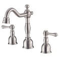 thumbnail image 1 of Danze D303257BN Opulence Two-Handle Widespread Bathroom Faucet with Metal Touch Down Drain, Brushed Nickel, 1 of 3