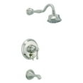 thumbnail image 1 of Danze D500057BNTC Opulence One-Handle 5-Spray Tub and Shower Faucet Trim and Treysta Cartridge, Brushed Nickel, 1 of 4