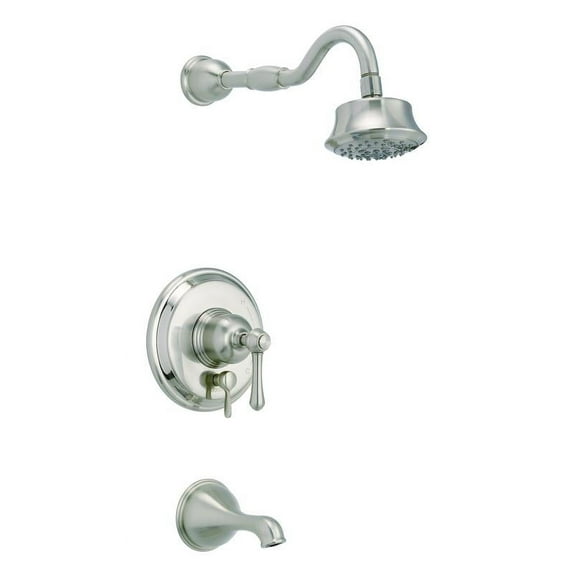 Danze D500057BNTC Opulence One-Handle 5-Spray Tub and Shower Faucet Trim and Treysta Cartridge, Brushed Nickel