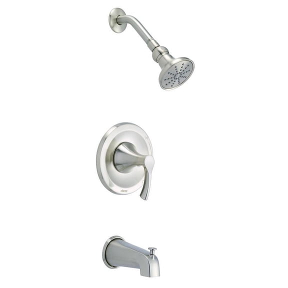 Danze D500122BNTC Antioch Tub and Shower Trim and Treysta Cartridge, Brushed Nickel
