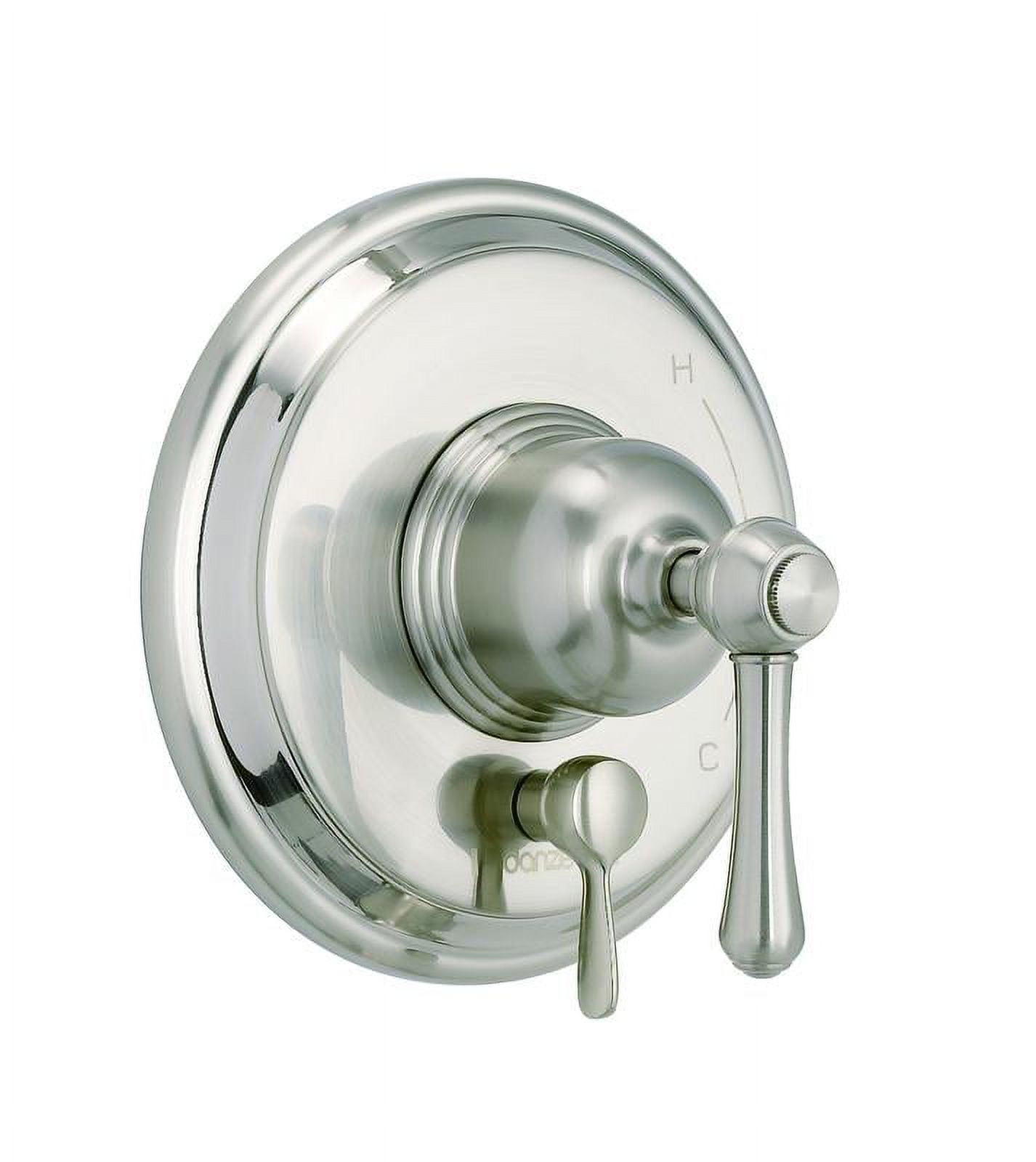 Brushed Nickel Wall-Mounted Lever Trim Kit with Treysta Cartridge