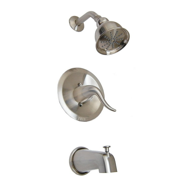 Danze D511021BNT Antioch 1H Tub & Shower Trim Kit Diverter Spout Brushed Nickel