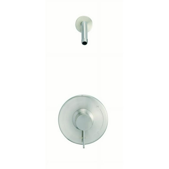 Danze D520530LSBNTC Amalfi Shower-Only Trim and Treysta Cartridge-Less Showerhead, Brushed Nickel