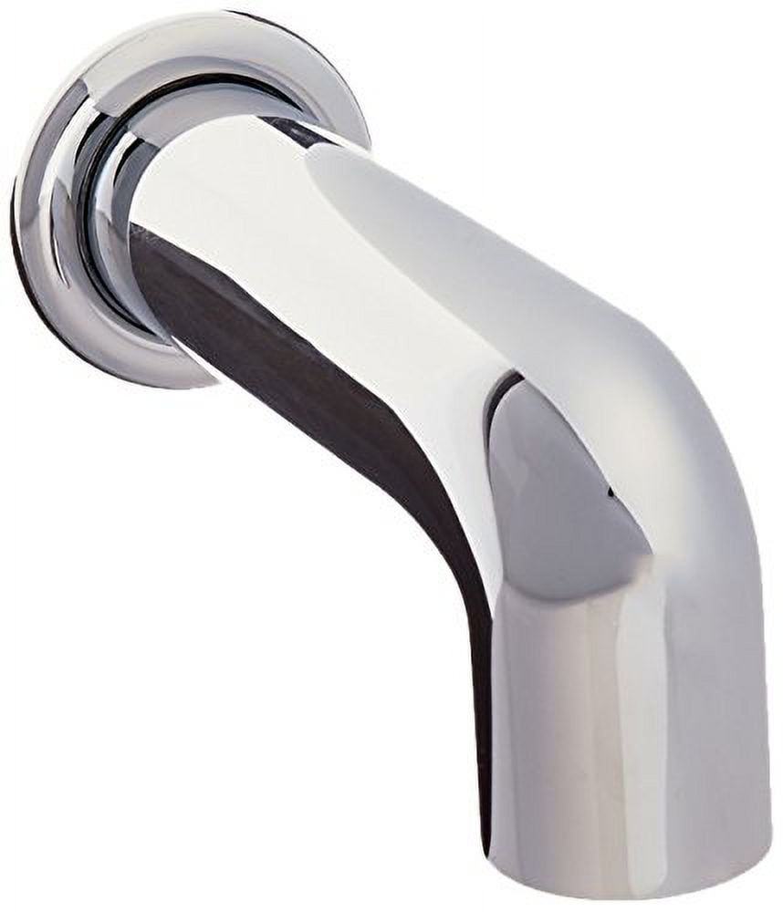 Chrome Wall Mounted Tub Spout with Cylindrical Design