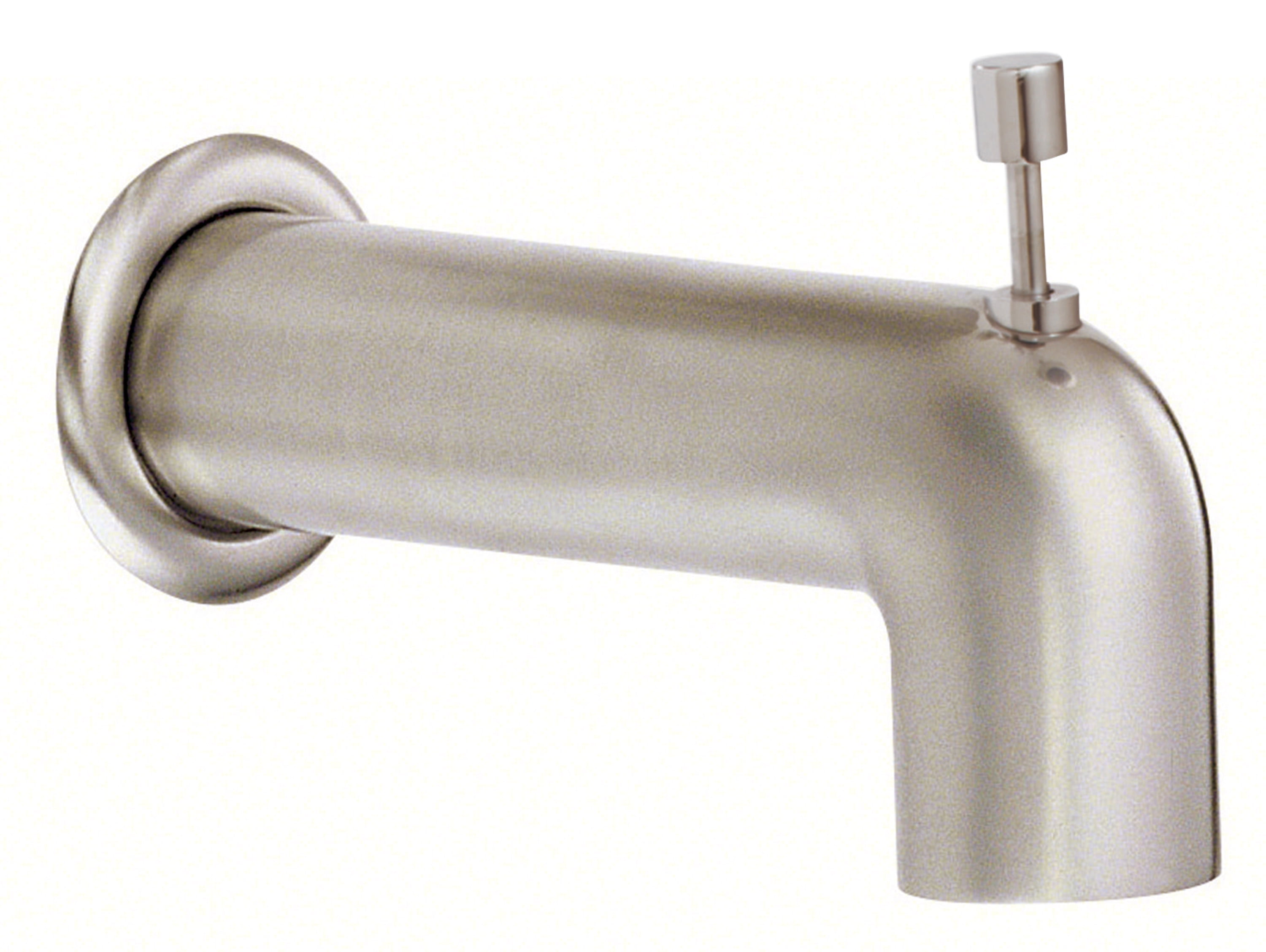 Danze Brushed Nickel Bathtub Spout with Diverter Danze Brushed Nickel Bathtub Spout with Diverter